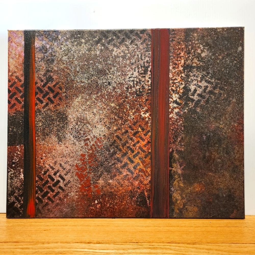 HANDCRAFTED Painting Abstract Canvas Artwork HANDPAINTED HANDMADE Wall Art Decor - Picture 2 of 13